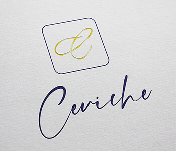 ceviche logo design mockup